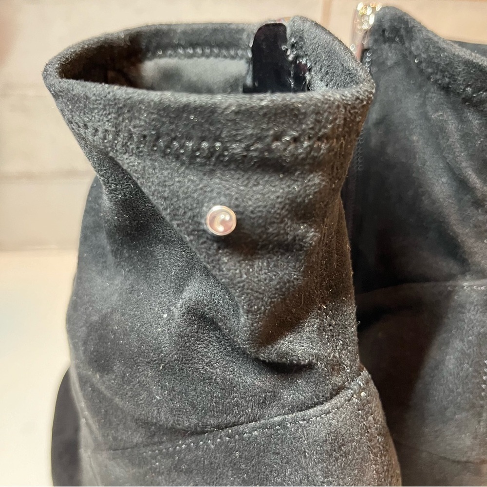 Circus Sam Edelman Carinda Black Faux Suede Ankle Boots 8.5 - Picture 6 of 10